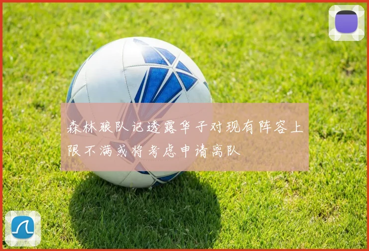 森林狼队记透露华子对现有阵容上限不满或将考虑申请离队